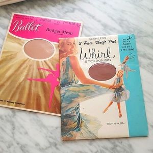 Two packages of vintage nylons